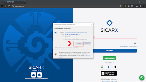 Instalación SICAR X
