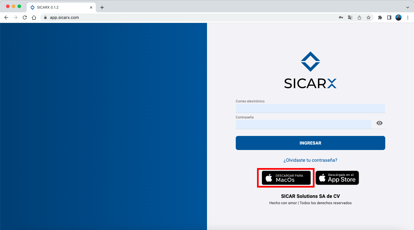 Descarga Instalador MAC