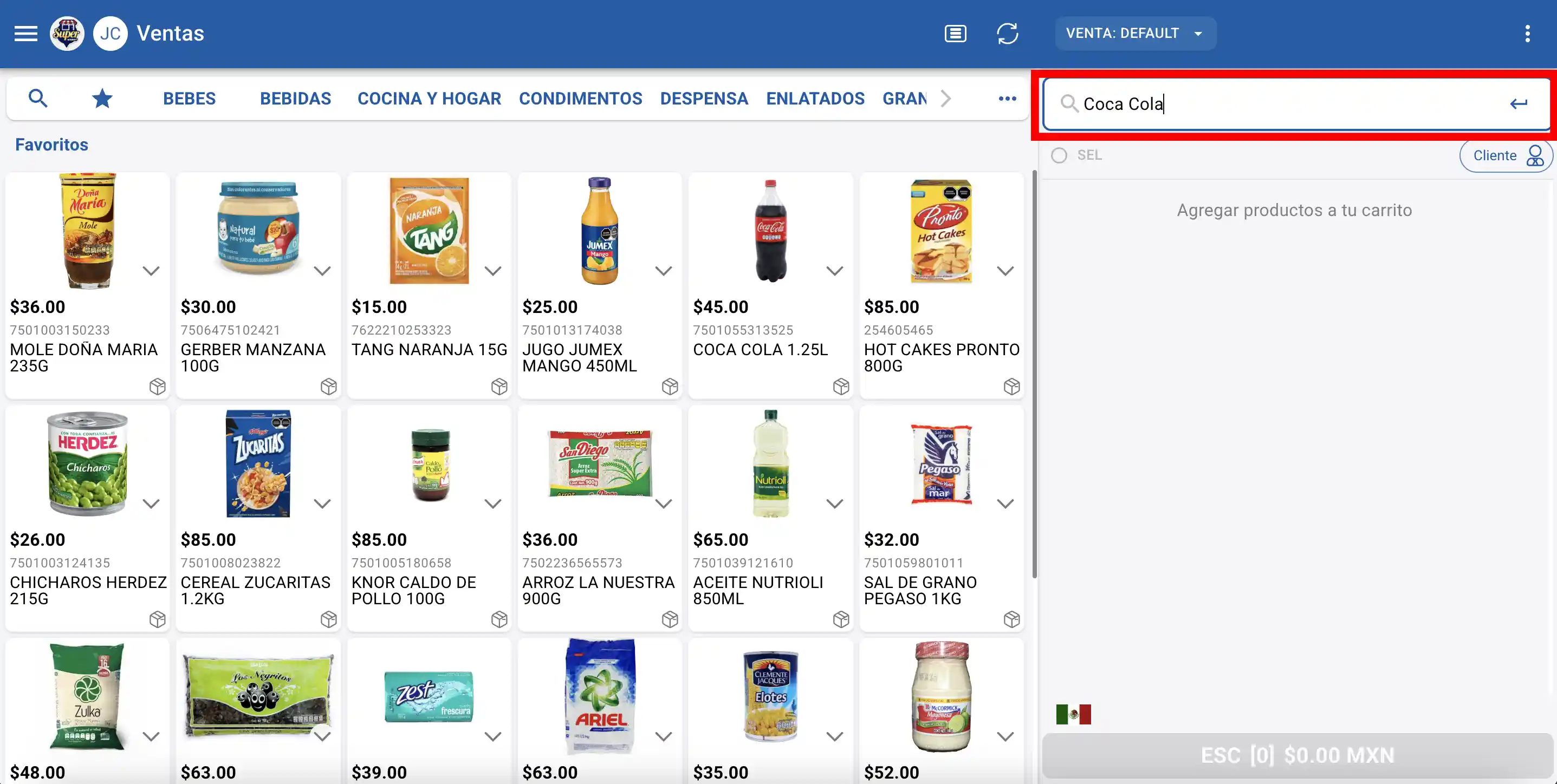Producto encontrado en Ventas
