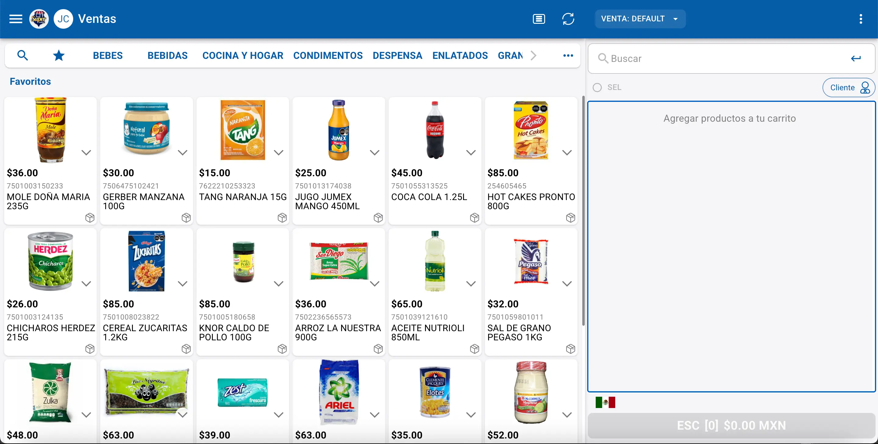 Módulo de Ventas en Dashboard